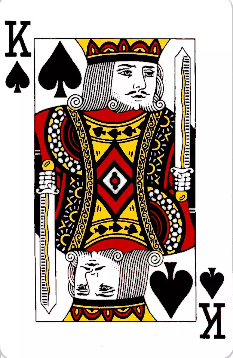 Mengungkap sosok raja yang ada di kartu remi