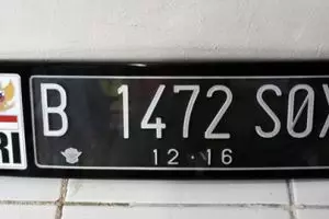 Ini lho arti di balik simbol huruf dan angka pada pelat kendaraan