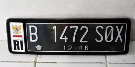 Ini lho arti di balik simbol huruf dan angka pada pelat kendaraan