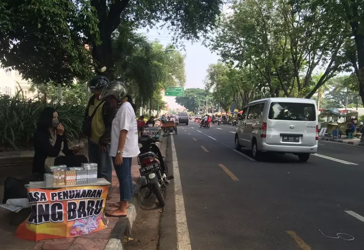 Pertengahan Ramadan, jasa penukaran uang mulai ramai di selatan Jogja