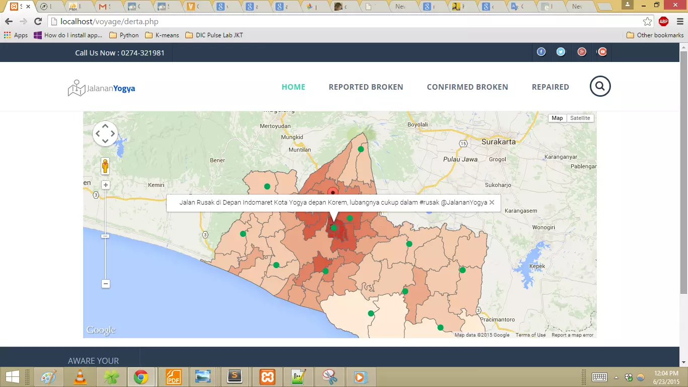 Mahasiswa UGM ciptakan aplikasi pelaporan jalan rusak, inovatif!