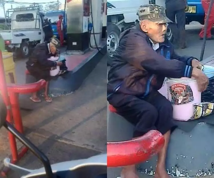 Iba, netizen meminta yang melihat kakek penjual susu ini untuk membeli