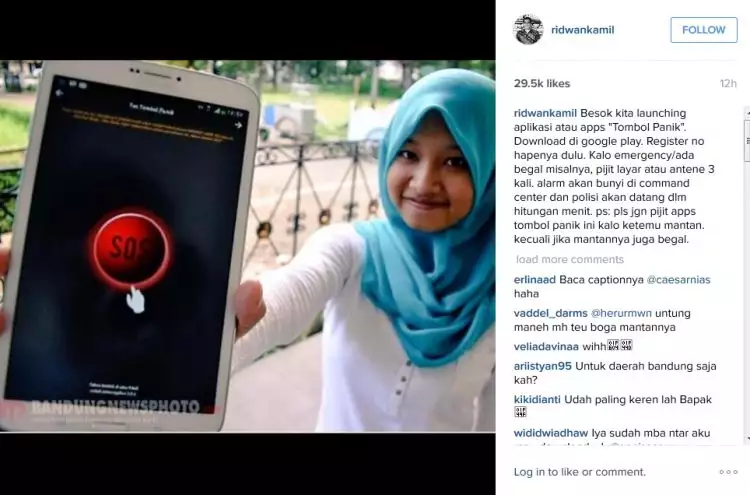 Pemkot Bandung luncurkan aplikasi tombol panik untuk menghadapi bahaya