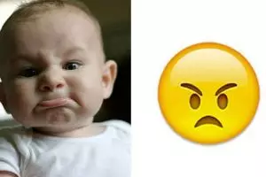 9 Ekspresi bayi yang mirip banget sama emoticon, gemes