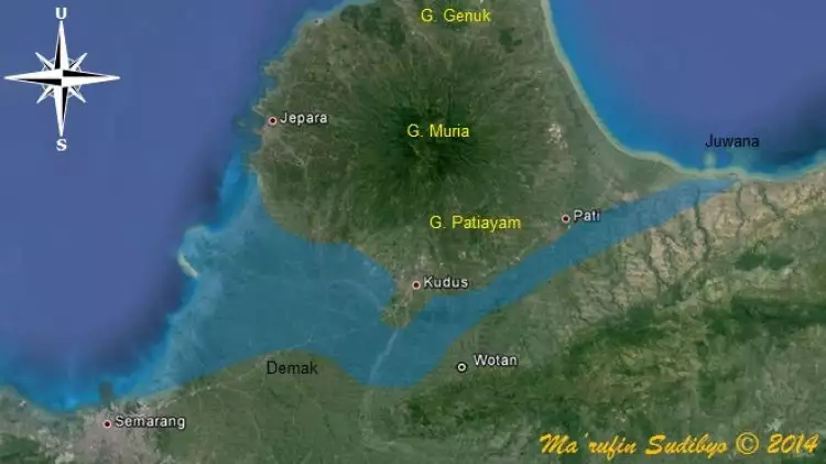 Ternyata daerah Muria pernah terpisah dari Pulau Jawa