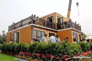 Gila, di China pembangunan rumah bertingkat selesai dalam 3 jam!