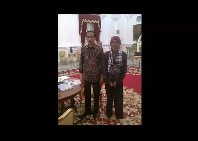 Yudi akhirnya bertemu Presiden setelah naik egrang Jogja-Jakarta