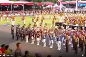 VIDEO: Aksi polisi cilik di Istana Negara pukau Presiden Jokowi