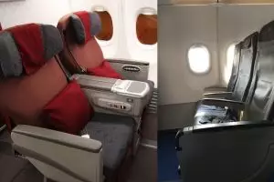 Bedanya penerbangan kelas Bisnis dan Ekonomi di Jerman dan Indonesia