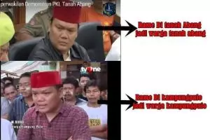 Netizen bingung, pria ini warga Tanah Abang atau Kampung Pulo sih?
