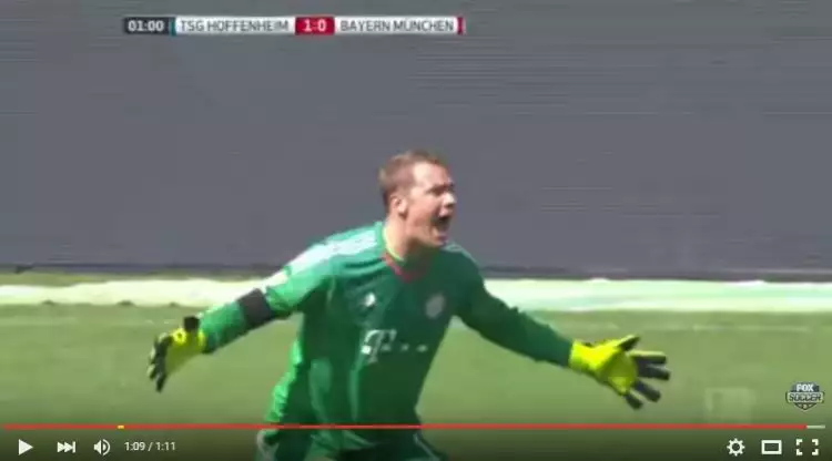 VIDEO: Neuer kembali dipermalukan, gol tercepat Bundesliga menimpanya