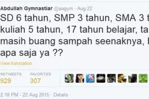 Tweet Aa Gym mengundang pujian netizen, kenapa?