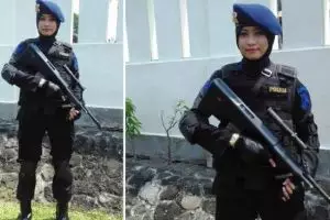Bripda Adri, satu-satunya sniper cantik dari Polda DIY
