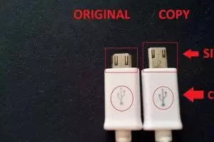 Ternyata mudah membedakan antara charger asli dan tiruan