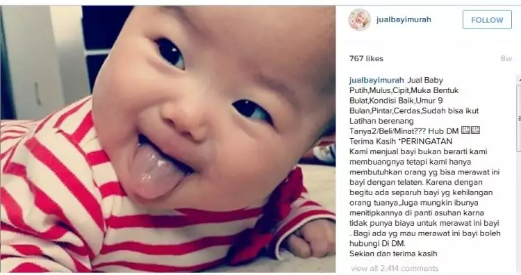Polisi berhasil ungkap pelaku penjualan bayi di Instagram 
