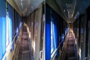 Bayangan bergerak di kereta diduga hantu 