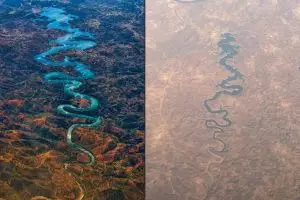 Heboh foto sungai mirip naga di Portugal, netizen harap keberuntungan