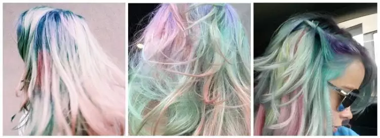 Good bye rainbow hair, sekarang saatnya kamu coba tren opal hair!