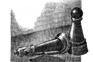 Seniman ini bawa misi perdamaian lewat karikatur bidak-bidak catur