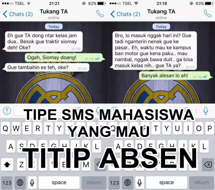 7 Tipe SMS mahasiswa yang mau titip absen, ngeselin nggak sih?
