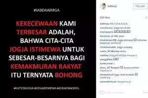 5 Gambar kreatif ini mendadak viral, sindir HUT Jogja ke-259