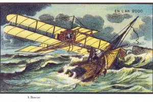 15 Gambaran masa depan di kartu pos era 1900-an ini beneran terjadi!