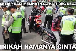 Terkena razia kendaraan, pemuda ini malah kerjai polisi