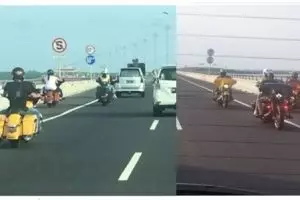 Aksi pengendara moge di Tol Bali Mandara dianggap bermoral tipis