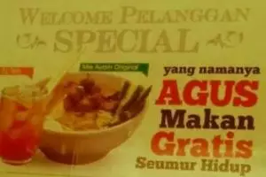 Warung ini gratiskan bakso seumur hidup buat orang yang bernama Agus!