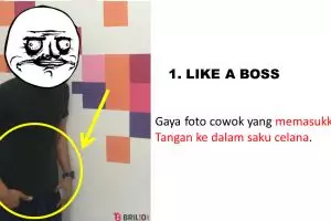 10 Gambar ini buktikan jika gaya berfoto cowok monoton, duh!