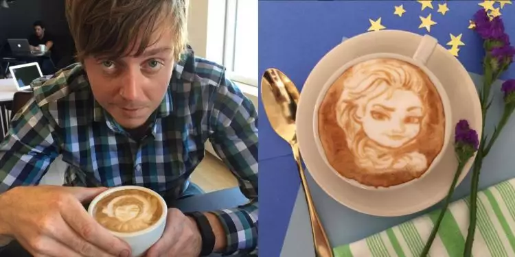 VIDEO: Barista ini melukis karakter Disney pada secangkir kopi