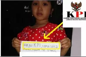 Bocah TK kirim surat terbuka ke KPI, protes tayangan TV Indonesia!