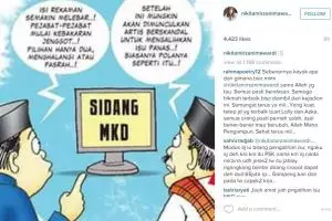Berkelit, Nikita unggah ilustrasi jika kasusnya cuma pengalihan isu