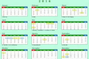 Ini daftar hari libur dan cuti bersama tahun 2016, silakan dicatat!