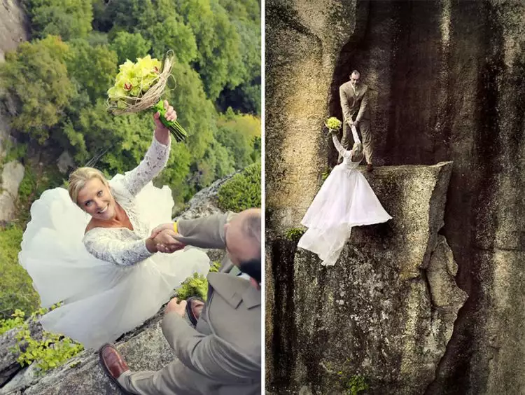 Foto pernikahan paling ngeri sedunia, bikin lutut gemetaran!