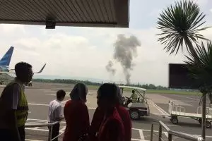 Satu pilot dikabarkan meninggal dalam kecelakaan di Lanud Adisutjipto