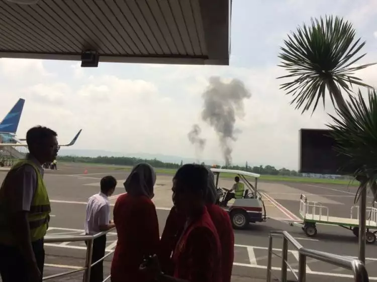 Satu pilot dikabarkan meninggal dalam kecelakaan di Lanud Adisutjipto