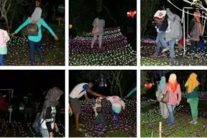 Pengunjung doyan foto rusak lampu di festival lampion Kaliurang, duh!