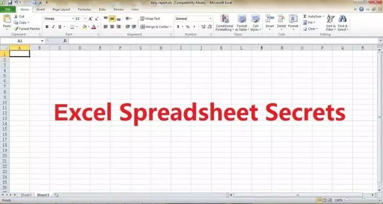 20 Trik untuk pemula agar jago mengoperasikan program Excel