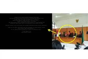 Hakim loloskan terlapor pembakar hutan, situs PN Palembang diretas