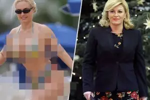 Foto viral Presiden Kroasia saat pakai bikini ternyata hoax