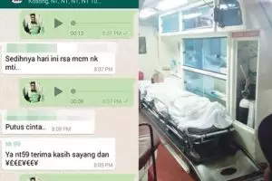 Putus cinta, pria ini stres lalu mencoba bunuh diri terjun ke sungai