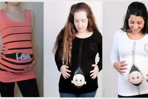 Desain kaos unik ini khusus untuk ibu hamil, jadi ingin cepat nikah