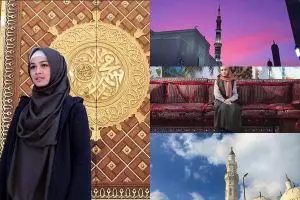 Si cantik Andien makin cantik jika berhijab lho, setuju? 