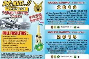 Nikah massal gratis ini imingi ijab & kabul di pesawat tempur, keren!