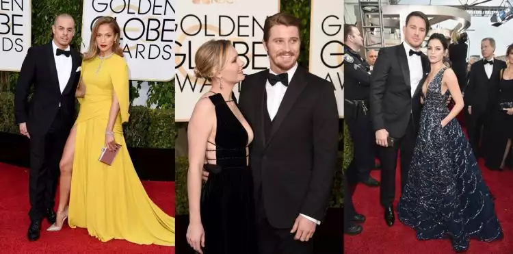 12 Foto pasangan selebriti dunia di Golden Globe ini bikin iri, aw!