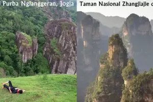 Bukan China, pemandangan ala planet Pandora Avatar ini ada di Jogja