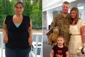 Wanita ini turunkan berat badan 219 kg sebagai kejutan untuk suami