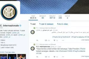 2 Klub bola raksasa Italia ini dukung Indonesia lawan teror Sarinah