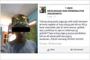 Tak terima ditilang, remaja ini marah sebut polisi & warga Jogja bodoh